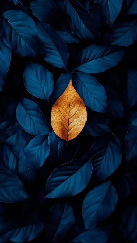 Leaves Dark Gold Background Black Wallpaper