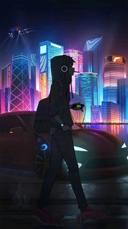 Lofi Music Black Wallpaper