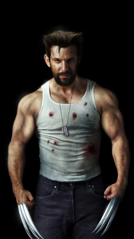 Lucky Mangione As Wolverine Black Wallpaper