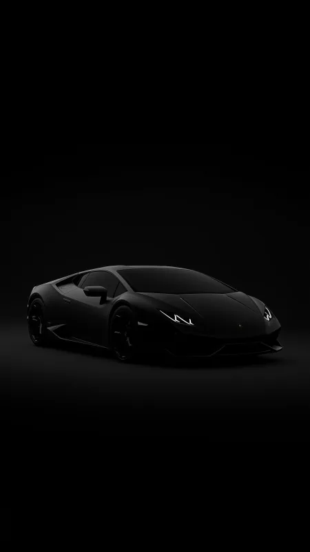 Matte Black Lamborghini Huracan Wallpaper