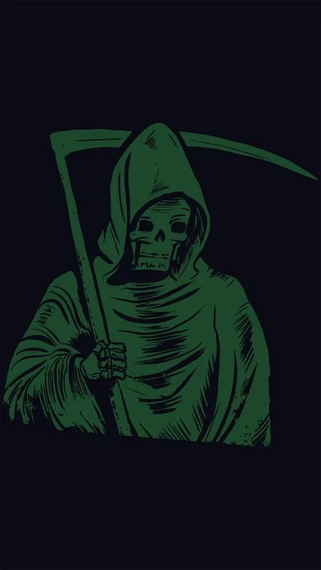 Skull Mobile Black Wallpaper