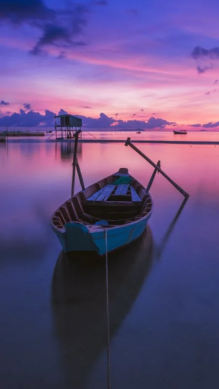 Smooth Sunset Black Wallpaper