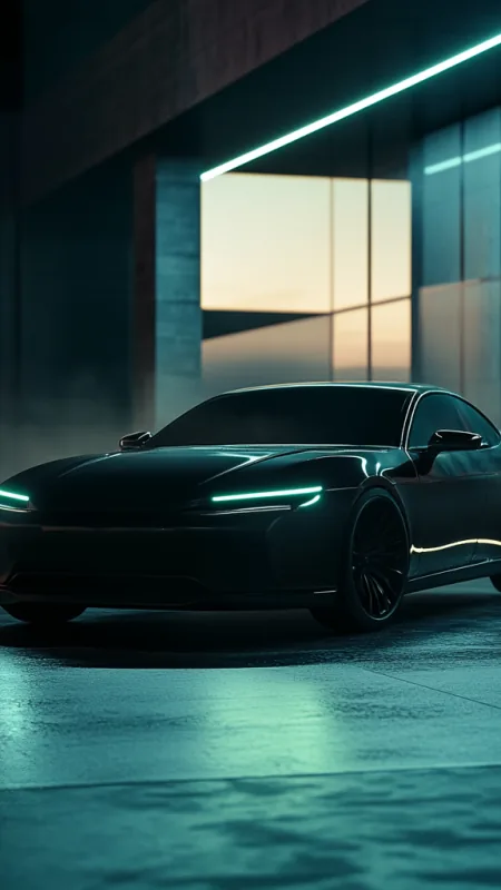 Black Sports Car Wallpaper