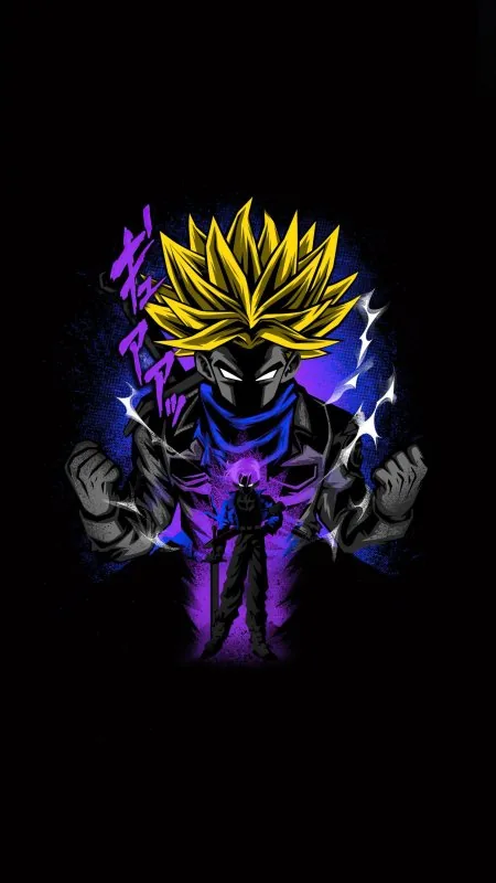 Trunks Dragon Ball Super Black Wallpaper