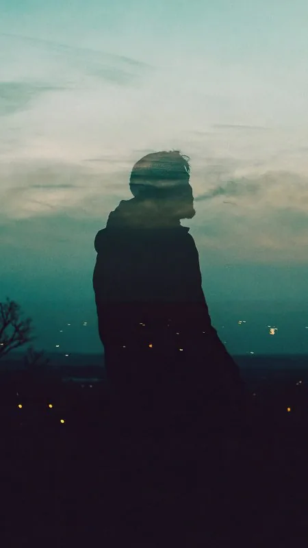 Alone Boy Silhouette Cool Wallpaper