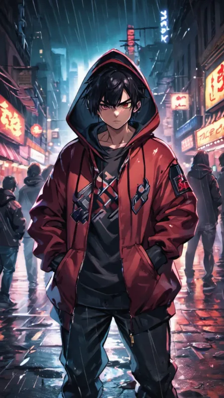 Cool Anime Boy Phone Wallpaper
