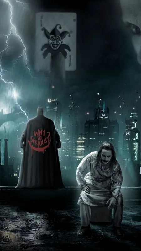 Batman X Joker Dark Cool Wallpaper