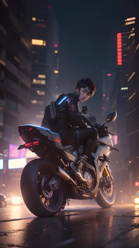 Biker Boy Cool Wallpaper