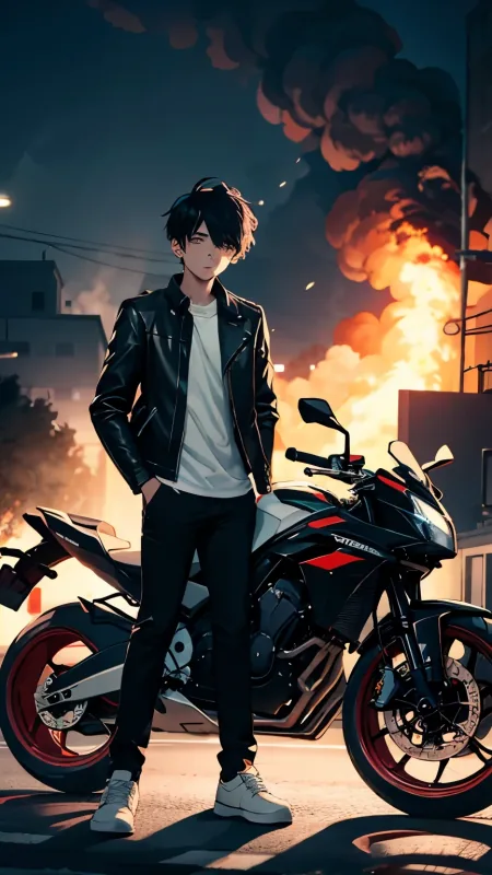 Biker Boy HD Cool Wallpaper