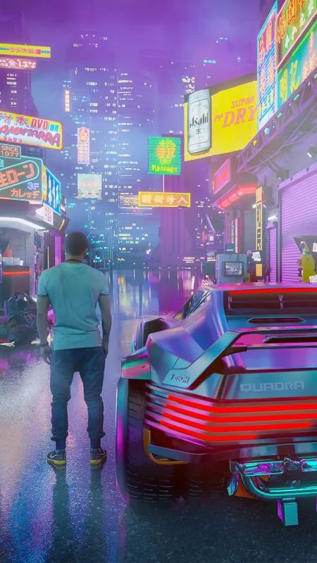 Boy Night City HD Cool Wallpaper