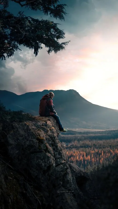 Boy Sitting Alone HD Cool Wallpaper