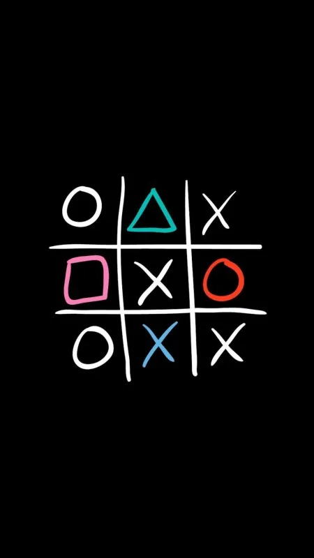 Colorful Tic Tac Toe Cool Wallpaper