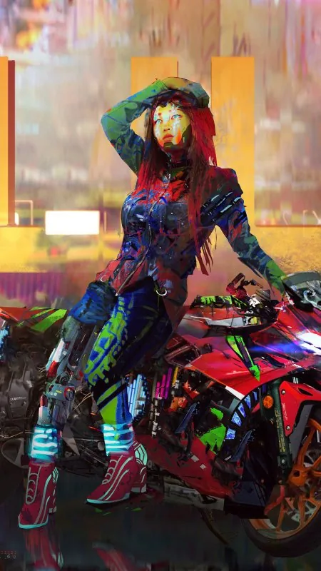 Cyberpunk Girl Cool Wallpaper