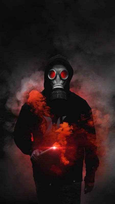 Cool Gas Mask Boy Wallpaper