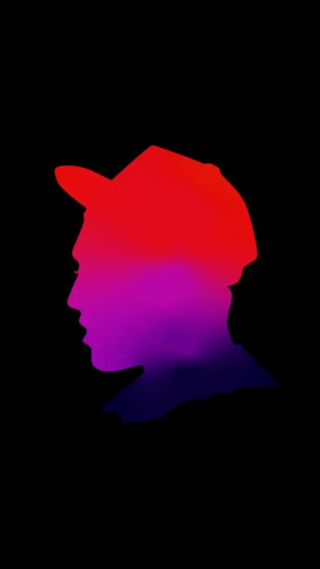 Gradient Boy Silhouette Cool Wallpaper