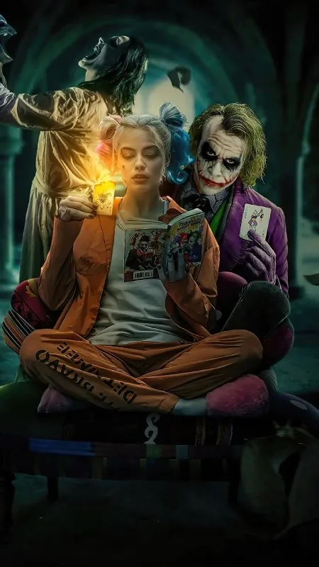Harley Quinn And Joker Girl Cool Wallpaper