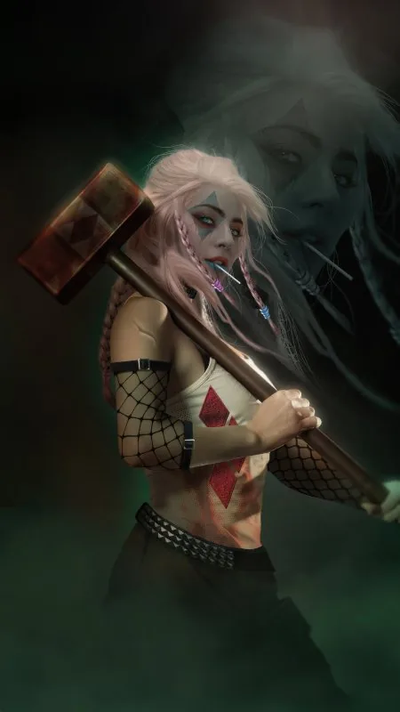 Cool Harley Quinn In Joker Wallpaper