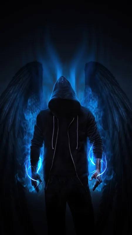 Hoodie Angel Boy Dark Cool Wallpaper