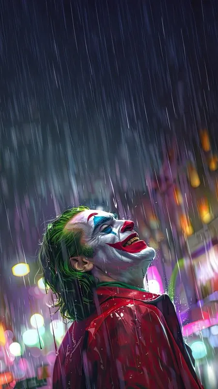 Joker Rain Cool Wallpaper