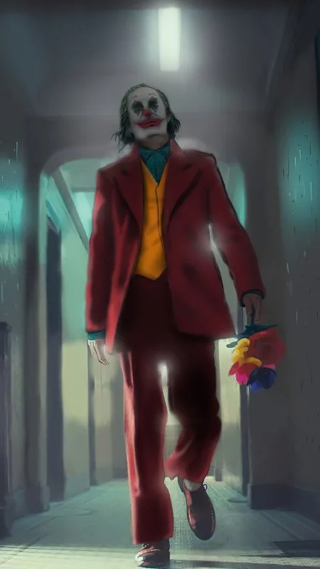 Cool Joker Walk Wallpaper