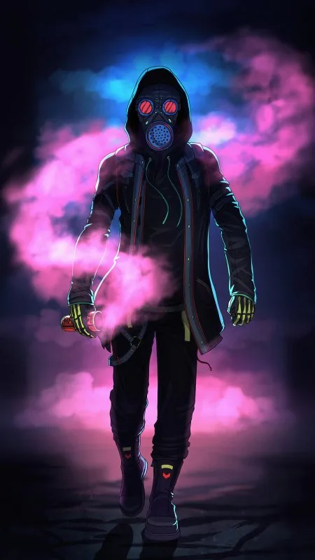 Mask Glowing Eyes HD Cool Wallpaper