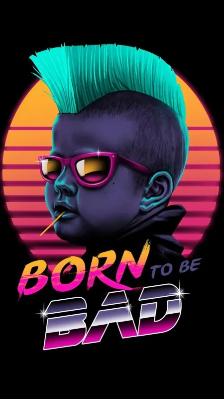 Retro Mohawk Punk Kid Cool Wallpaper