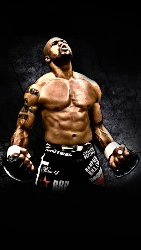 Roaring Mma Fighter Cool Wallpaper