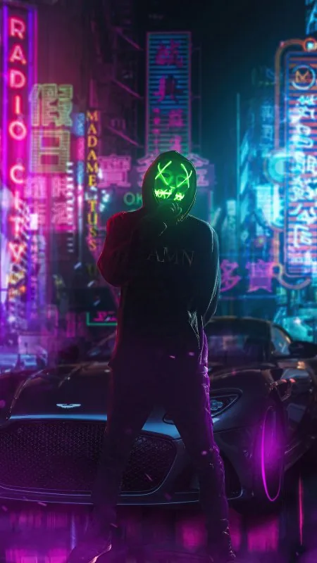 Stylish Mask Boy Cool Wallpaper