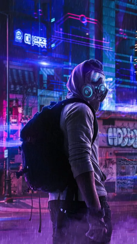 Cool Stylish Mask Boy Wallpaper