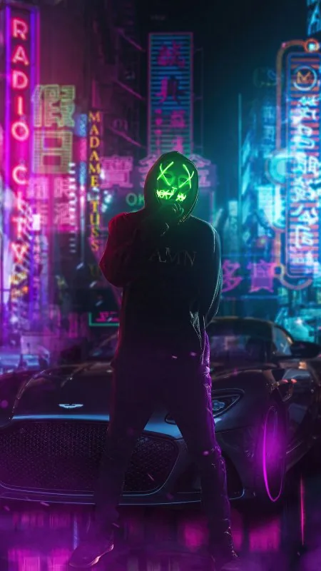 Stylish Mask Boy Cool Wallpaper