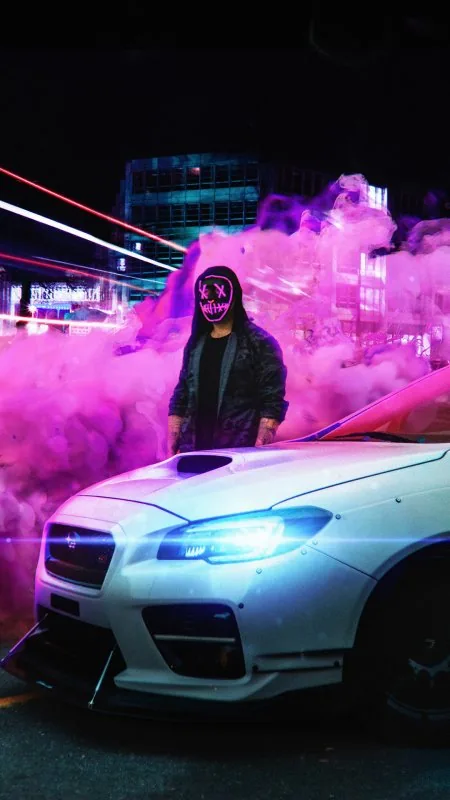 Stylish Mask Man Smoke HD Cool Wallpaper
