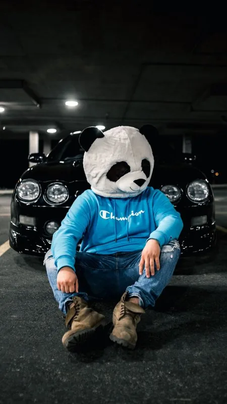 Stylish Panda Mask HD Cool Wallpaper