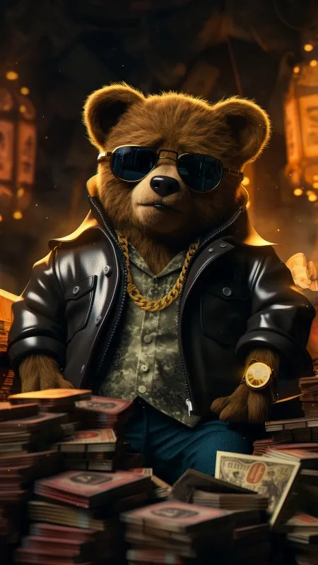 Cool Teddy Phone Wallpaper