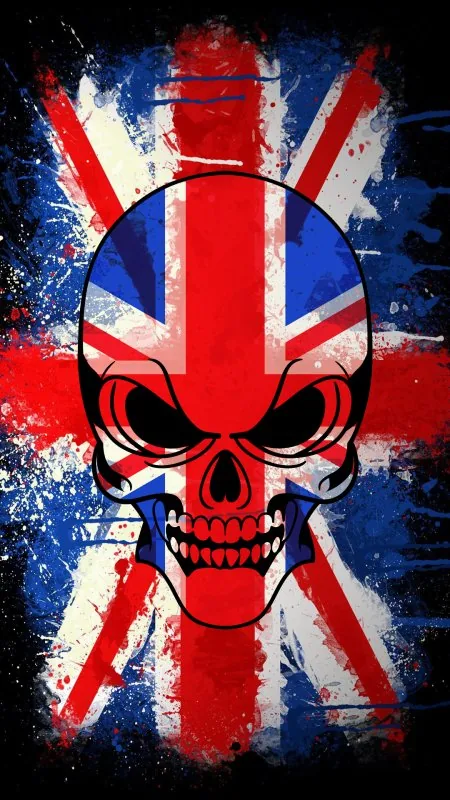 Union Jack Skull Cool Wallpaper