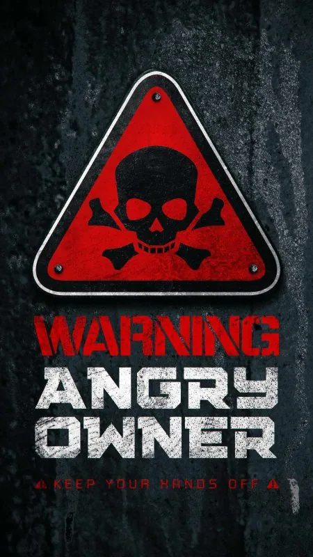 Warning Don T To Touch Cool Wallpaper