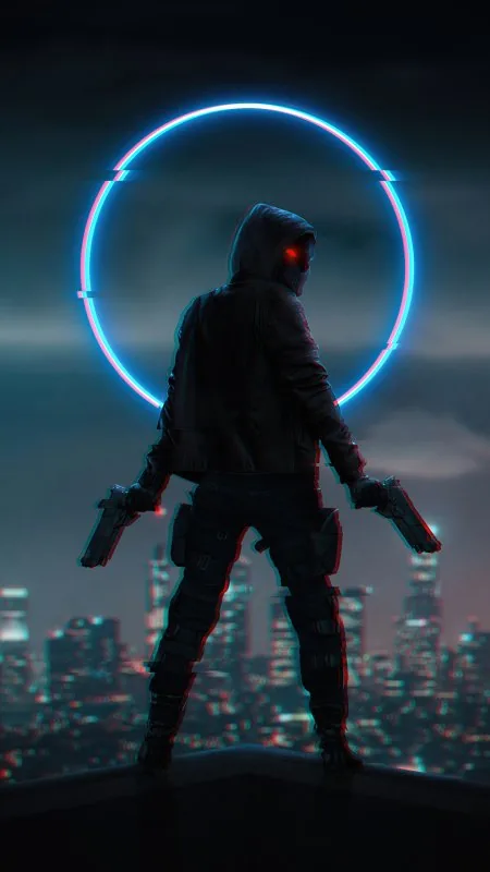 Warrior Boy With Two Guns HD Cool Wallpaper