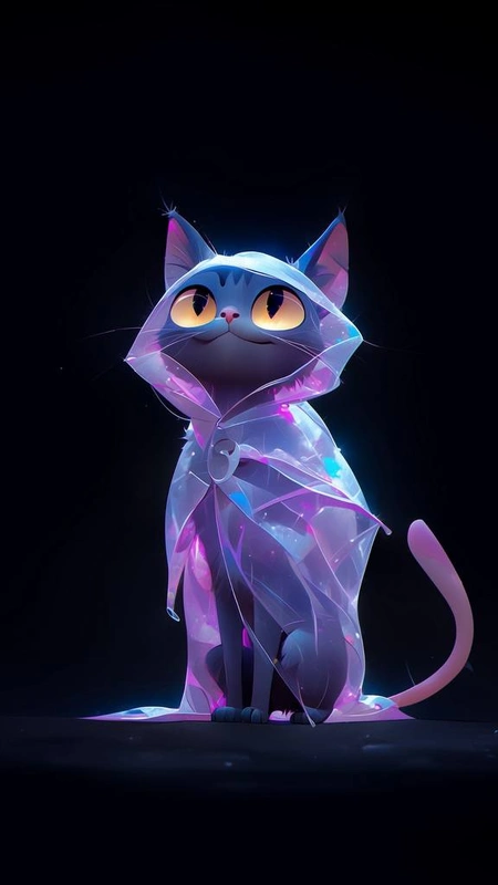 Crystal Cat Wallpaper