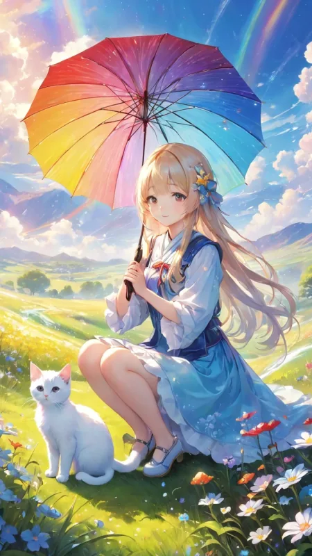 Cute Anime Girl Phone Wallpaper