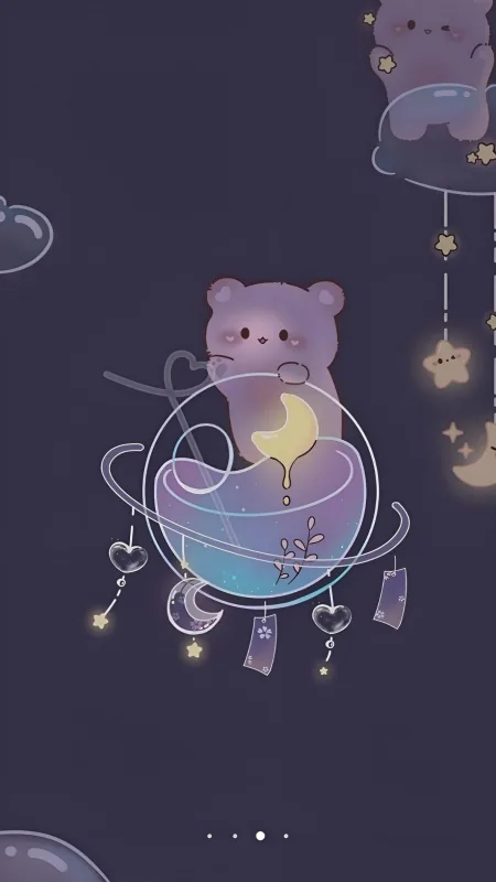 Cute Baby Bears Aesthetic Wallpaper