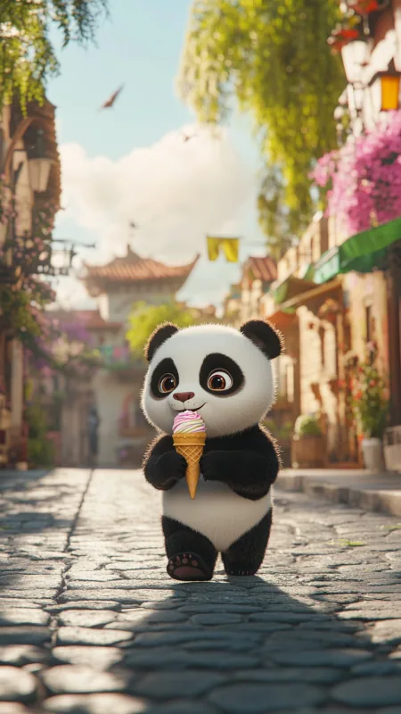 Cute Baby Panda HD Wallpaper