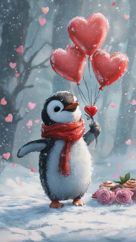 Cute Baby Penguin HD Wallpaper