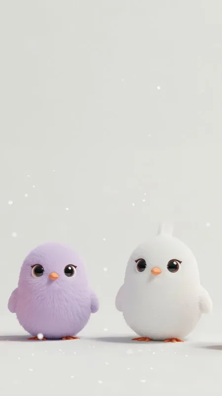 Cute Birds Phone Wallpaper