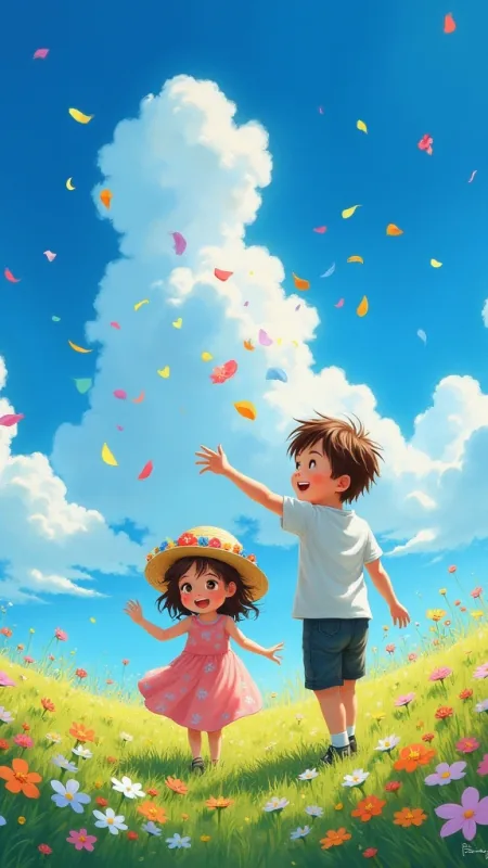Cute Boy Girl Wallpaper