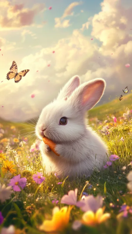 Cute Bunny Phone Wallpaper