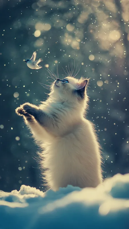 Cute Cat HD Wallpaper