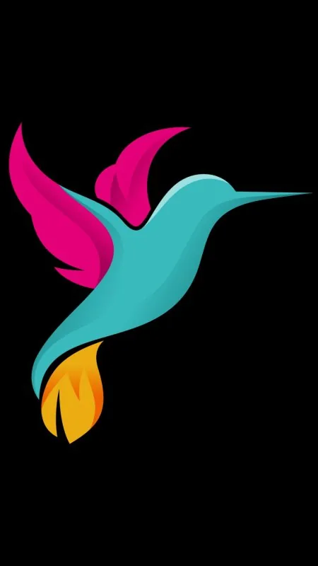 Colorful Hummingbird Vector Art Cute Wallpaper
