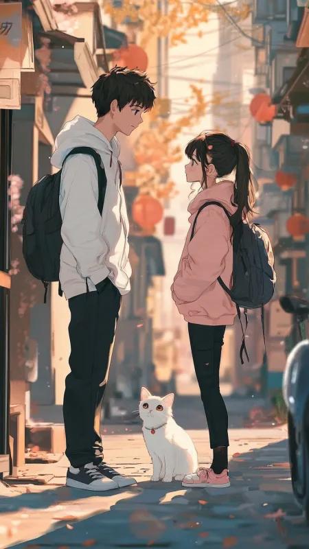 Cute Love Couple HD Wallpaper
