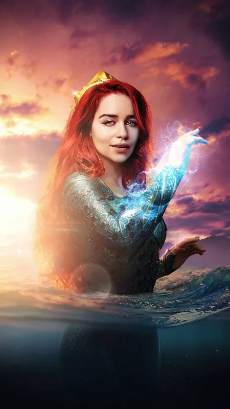 Cute Emilia Clarke As Mera Wallpaper