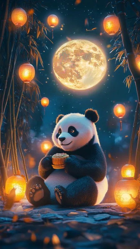 Cute Giant Panda HD Wallpaper