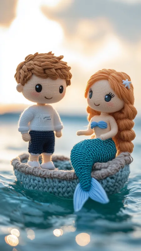 Cute Knitted Doll Boy HD Wallpaper